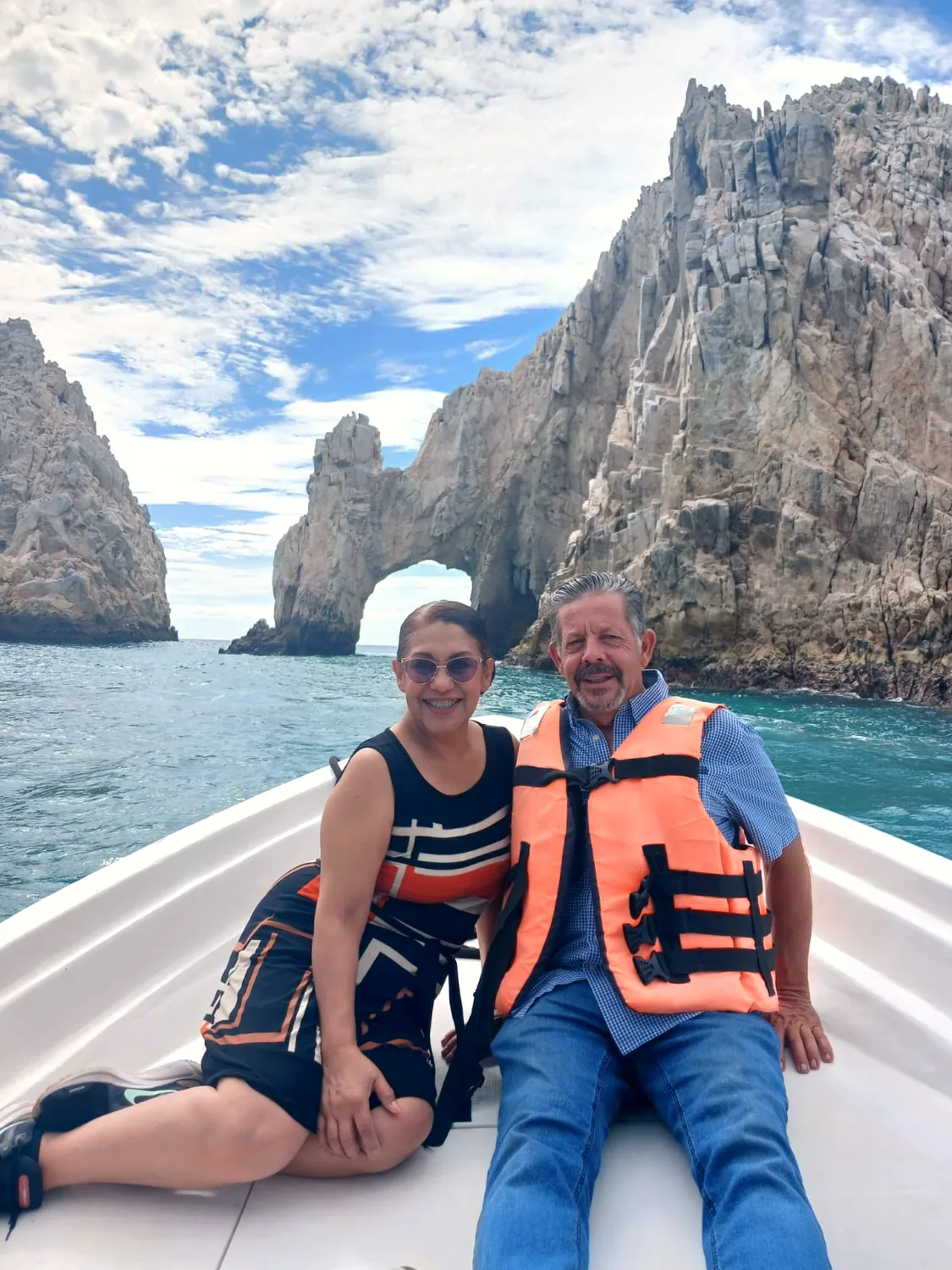 Eduardo y Ana Rosa en el mar
